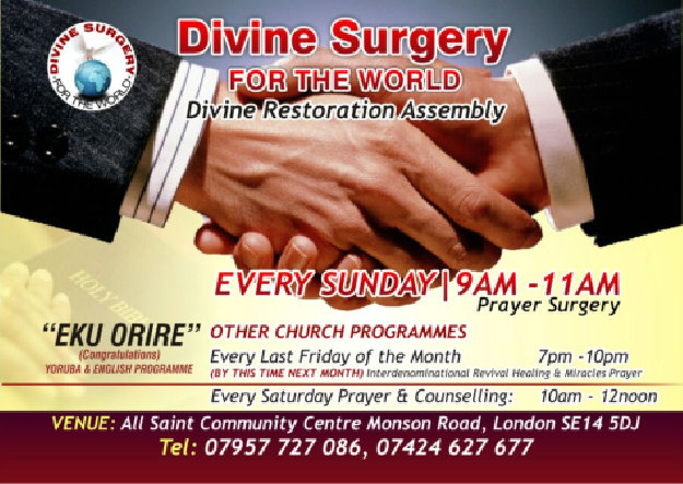 divine surgery for the world schedule